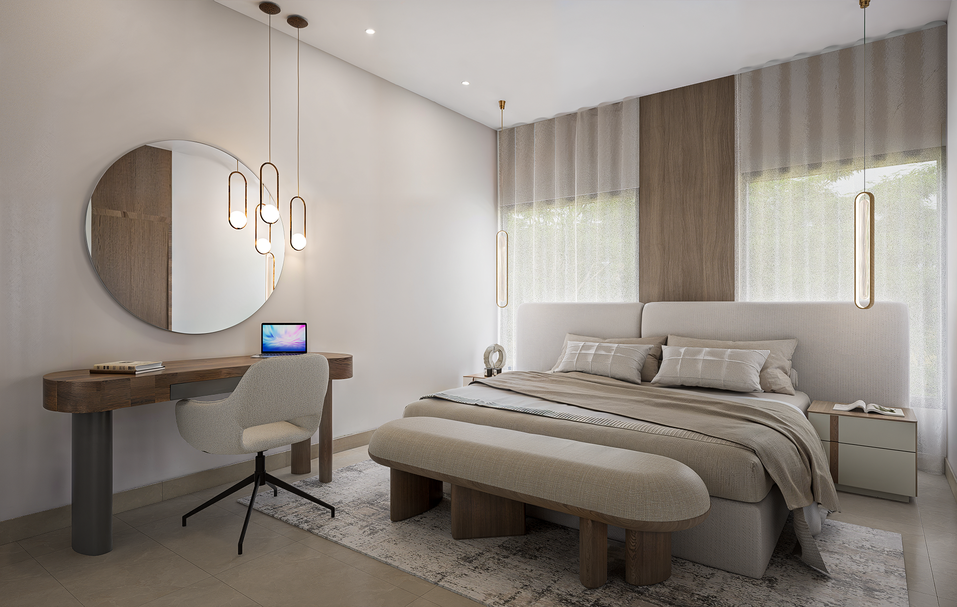 Habitación principal del modelo Aurora